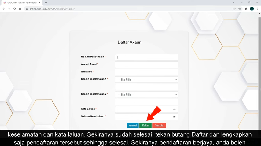 UPU Online Login (Permohonan Semakan) Pocket result 1 cara daftar upu online
